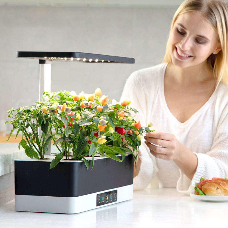 24W I-Shape Smart LED Garden Lights Hydroponic Grow System Indoor Herb Kit
