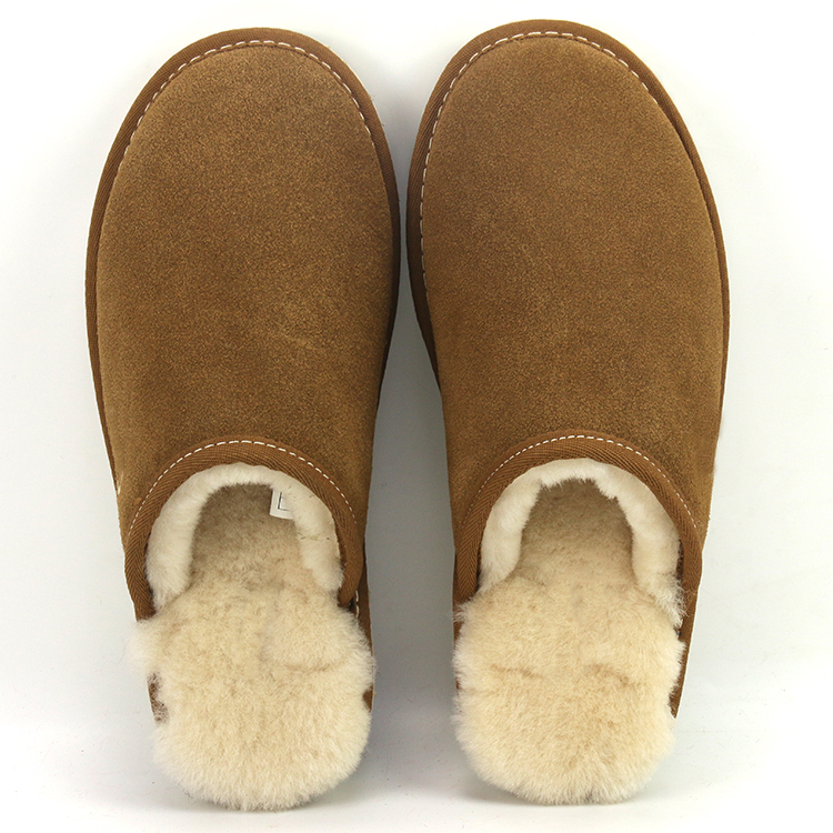 1closed toe sheepskin slippers
