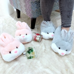 *Lovely Cute Indoor Bedroom Unisex  Furry Plush Bunny Fur Slippers