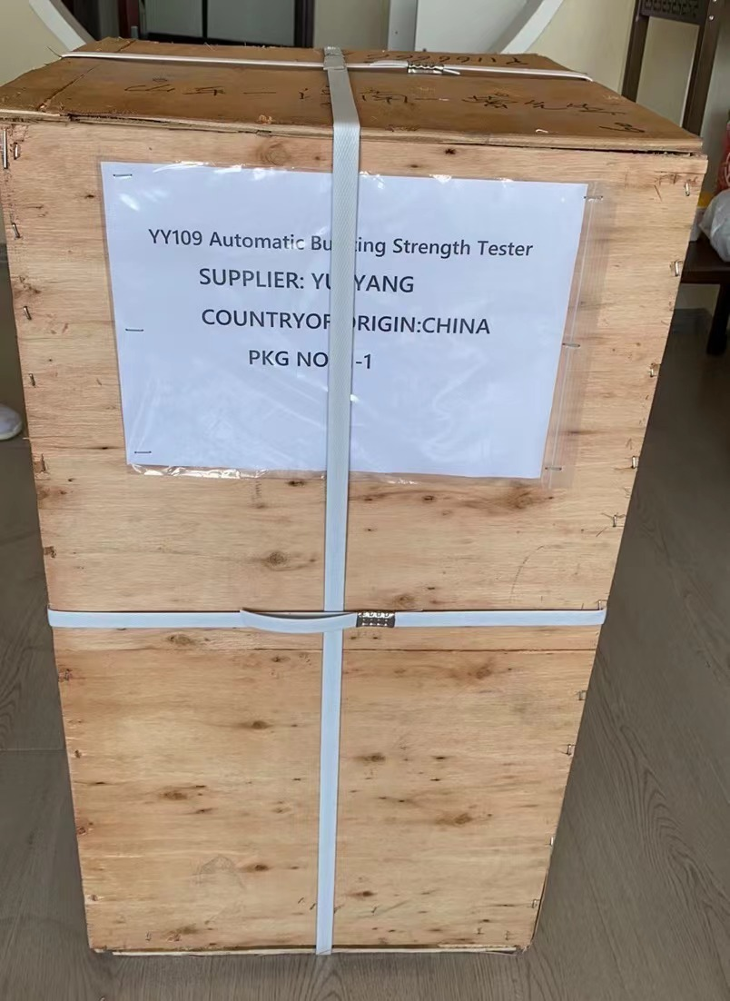 YY109 Automatic bursting strength YY109 Automatic Bursting Strength Tester tester had been shipped to Vietnam market