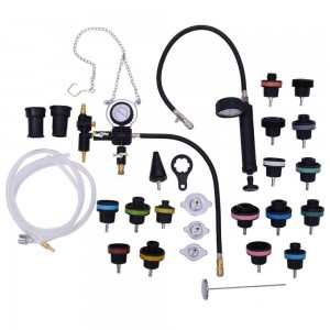 28pc Cooling System Pressure Tester & Vacuum Purge Master Kit Universal Radiator Pressure Test Kit