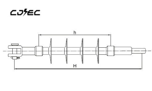 High voltage outdoor 11kv Composite Polymer Line Post Insulator (8)