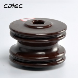 Good Quality ANSI 53-4 spool porcelain insulator for low voltage china Factory direct prize