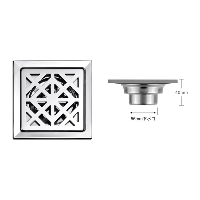 Best Price for Floor Trap With Grating - 6 inchies stainless steel bathroom floor drain – Juyuan