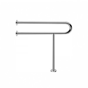 Factory Price For White Grab Bars For Bathroom - SUS304 stainless steel metal handrail bathroom toilet grab rails wall to floor disabled handicap safety grab bar for seniors – Juyuan