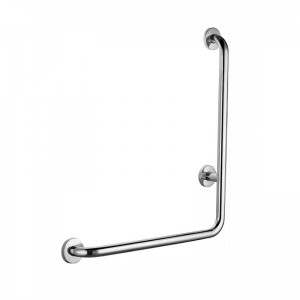 L shape SUS304 stainless steel disable handicap safety assist wall mounted bathroom grab bar