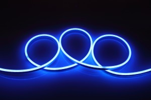 One side emitting RGB Blue color AC220V soft neon led strip light