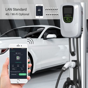 NA outdoor indoor EV charging sae j1772 level 2 smart charger wallbox