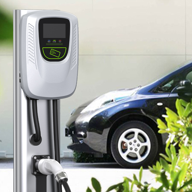 EU factory directly IK08 & IP54 AC type2 plug electric car charging station Featured Image