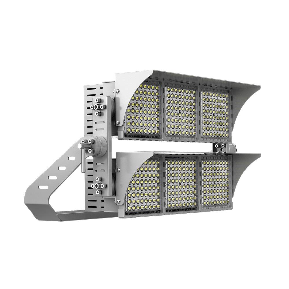 China Best 1000w led stadium lights Suppliers –  Professional Football Basketball Soccer Stadium Sport Court High Mast Dialux Lighting Study 160lm/W 1800W Outdoor LED Flood Light 5years Warranty – jointlighting detail pictures