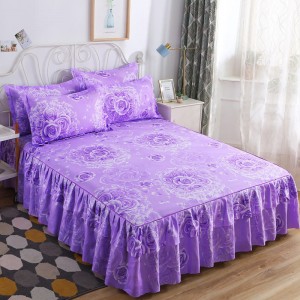 New korean style hot selling bed skirt three-piece set