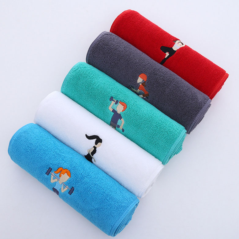 professional factory for Beach Towels Logo - Sports towel fitness running extended sweat-absorbent towel custom logo  – Jiuling