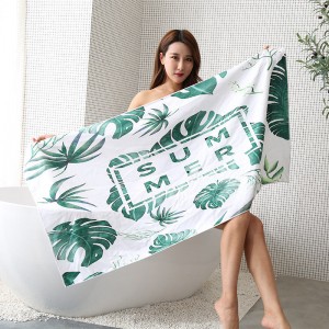 Absorbent quick dry swimming bath towel beach towel