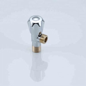 90 DEGREE ANGLE VALVE CHROME PLATED ANGLE VALVE WITH GOLD PLATED OULET AND INLET