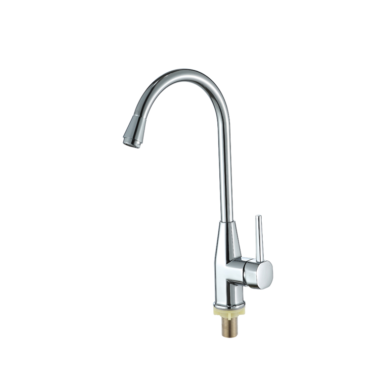 High definition Chrome Bathroom Faucet - Modern long neck water ridge kitchen faucet – Jooka