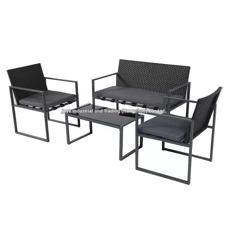 China wholesale Chair And Table Set Manufacturer –  Joyeleisure Kolding 4 Seaters Rattan Sofa Set – Joye