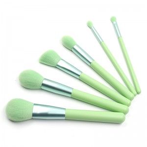 Factory Cheap Hot Eyeliner Brush - Wholesale Super Quality 6 pcs Green Long Cosmetics Beauty Tools Makeup Brushes Private Label – JOYO
