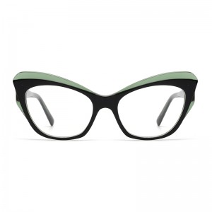 Joysee 2021 1469 Italy brand design myopia spectacle frame cat eye eyeglasses acetate optical eyewear for women