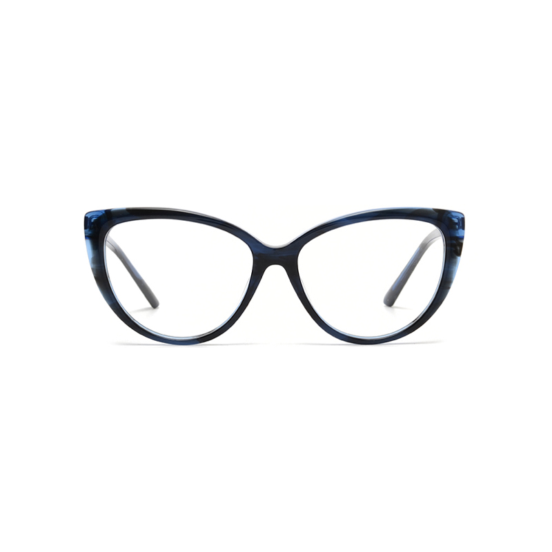 Joysee 2021 1485 luxury brand design clear glasses handmade women acetate frame dark color female myopia glasses Featured Image