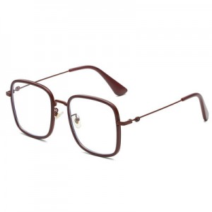 Joysee 2021 YT-0455 Big Frame Fashion Frosted Frame Trendy Plain Anti Blue Light Blocking Glasses