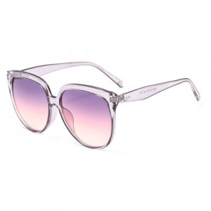 Joysee 2021 9032 New Style Big Round Frame Ocean Piece Gradient Color Trendy Sunglasses