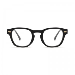 Joysee 2021 1421 Classical college style fashion anti-blue eyewear round square thick full frames acetate optical eyeglasses frames