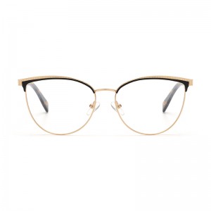 Joysee 2021 4184 Creative Cat Eye Design Anti-Fatigue Fashion Transparent Metal Optical Eyeglasses
