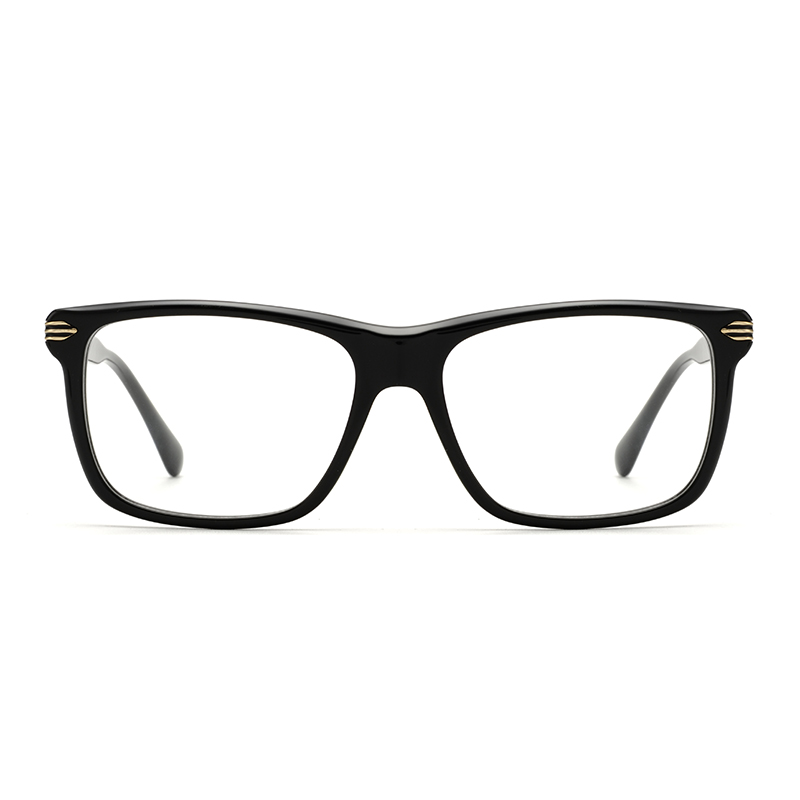 China wholesale Optical Eyeglasses - 2022 1726 european style rectangle myopia optical eyewear big size eyeglasses frames unisex pure acetate eyewear-cc – Joysee