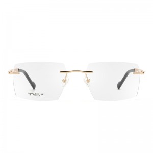 Joysee 2022 T090w fashion models nice rimless square frames new arrival latest design for men W