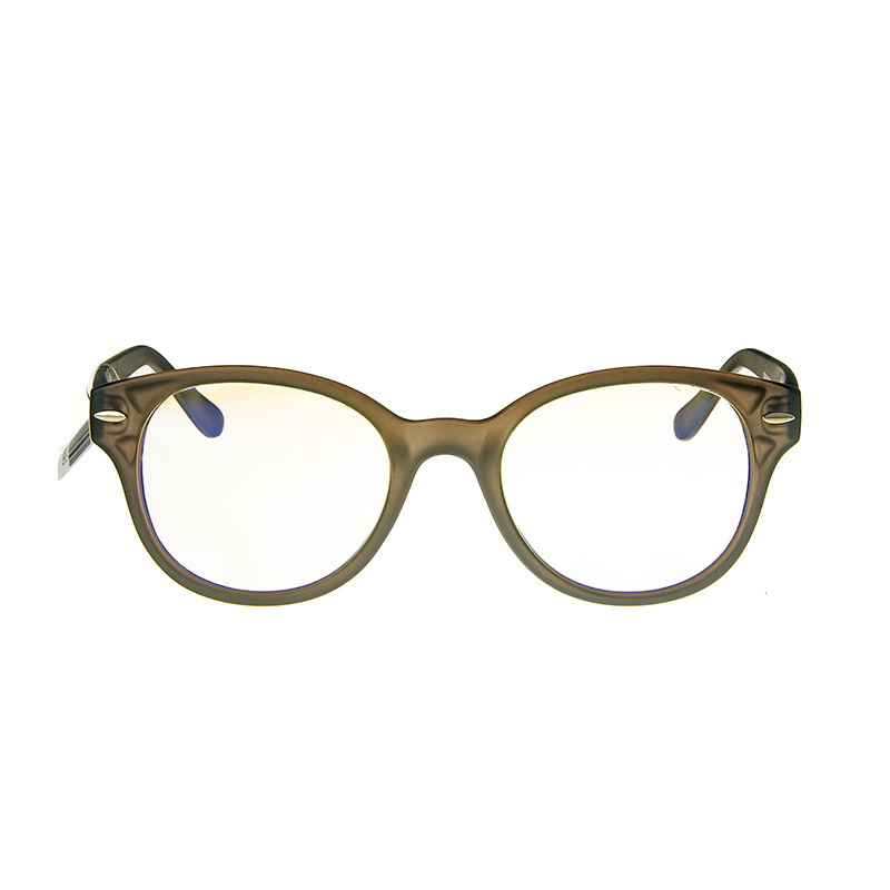 Joysee 2021 J01AS1156 Bronze Daily Versatile Oval Classical Simple Anti Blue Light Blocking Eyewear Glasses Featured Image