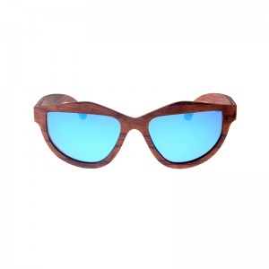 Joysee 2021 J43WDS2664 OEM custom wooden sunglasses bamboo wooden frame colorful lens classic sunglasses