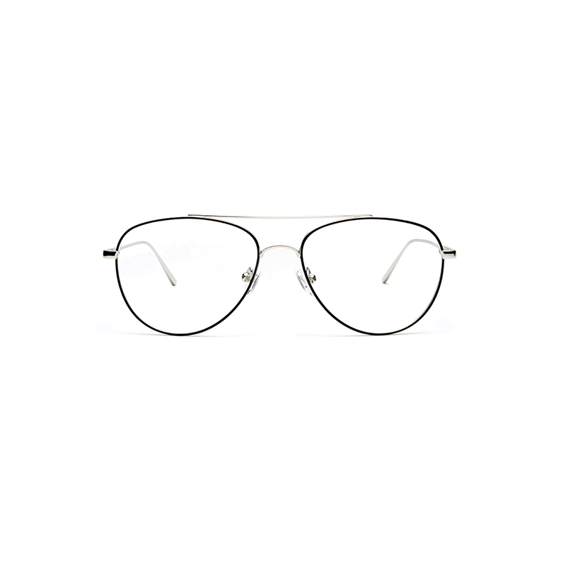 Joysee 2022 LT2003 classical aviator double bridge droplet shape optical eyeglasses frames ready stock good quality metal eyewear wholesale-L