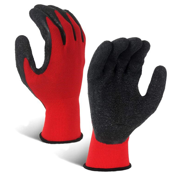 Crinkle Latex Rubber Hand Coated Safety Work Gloves Featured Image