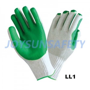 LL1 latex laminated gloves T/C liner