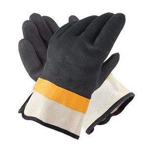 Double-Dipped PVC Jersey Lined Sandpaper Finish Men’s Gloves
