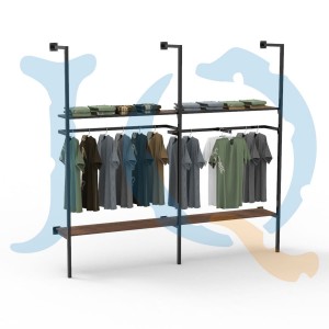 hanging rod-style shirt display