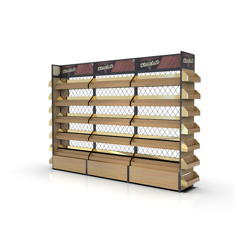 2022 wholesale price Store Clothing Rack - Shelf In A Wooden Retail Store – Jiquan