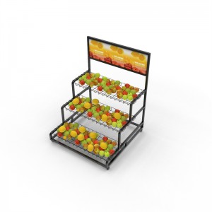 New Arrival China Nail Polish Rack - Three-Layer Fruit Display Rack – Jiquan
