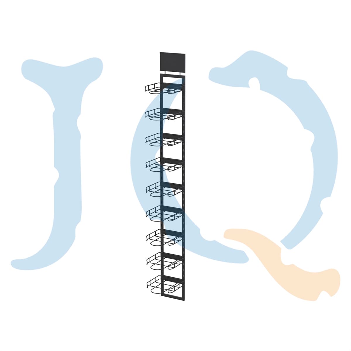 Hat display racks for clothing stores
