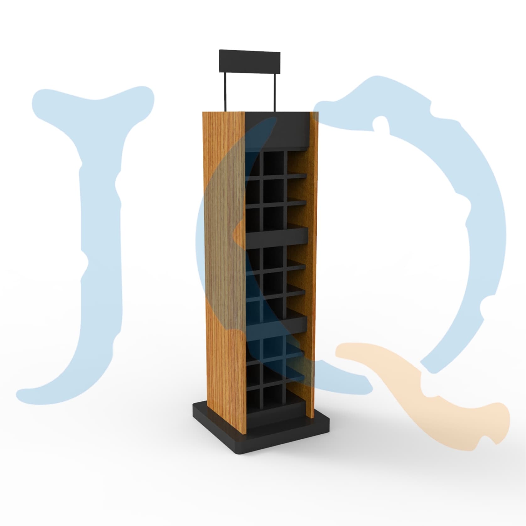 vertical wine rack