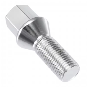 New 17mm hexagonal taper seat 12×1.5 mm size chrome plated wheel lug bolts for car wheels 952