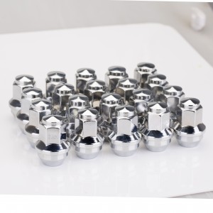 Carbon steel black silver titanium koloi lebili hub lug nut bolt set HN236-09/14/10 9596070