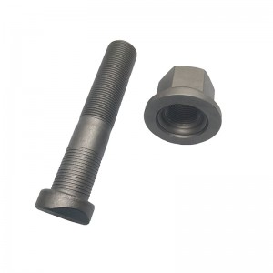 China Truck and Trailer Carbon Steel Bolts Galvanized 10.9 Hub bolts and Nuts for European Applications