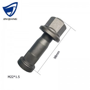 0000190220 Truck parts Manufacturer Grey Galvanized Hub Bolt Truck and Trailer Hub Wheel Bolt And Nut for Truck