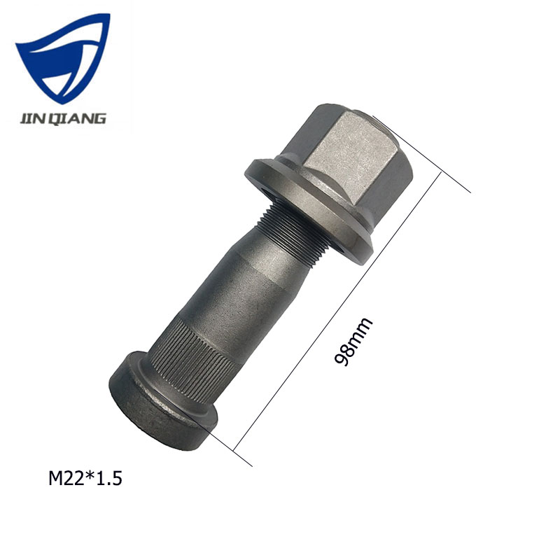 Factory source 4 Bolt Hub And Spindle - 0000190220 Truck parts Manufacturer Grey Galvanized Hub Bolt Truck and Trailer Hub Wheel Bolt And Nut for Truck – JINQIANG