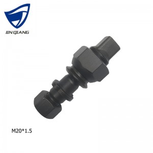 JQ Wheel Bolt and Nut for Heavy Truck and Trailer Hex M20x1.5 Hub Bolts Wheel Bolt and Nut for Hino