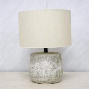 Minimalist ceramic pleated table lamp