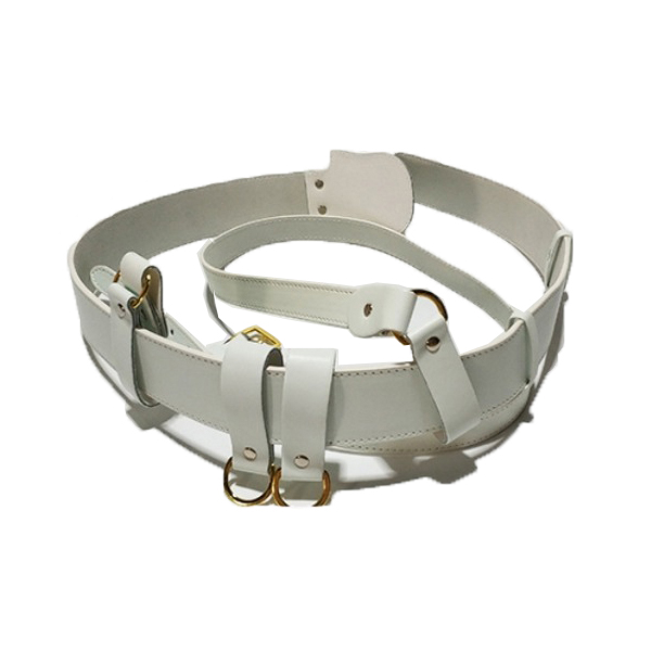 PU leather garrison belt with shoulder strape-1