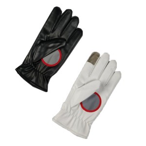 PU leather reflective uniform warm gloves