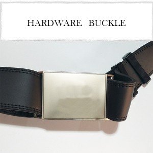 PU leather tactical garrison belt with multifunctional pockets